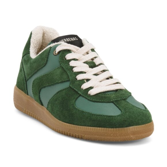 FUN VERBENAS Made In Spain Suede And Leather Sneakers - Picture 1 of 3